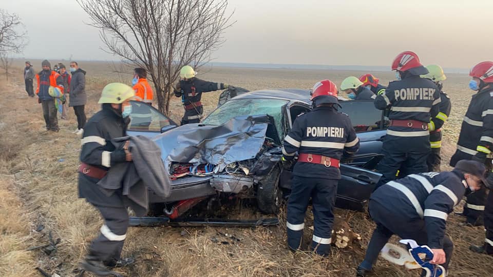 Accident rutier pe DN 71