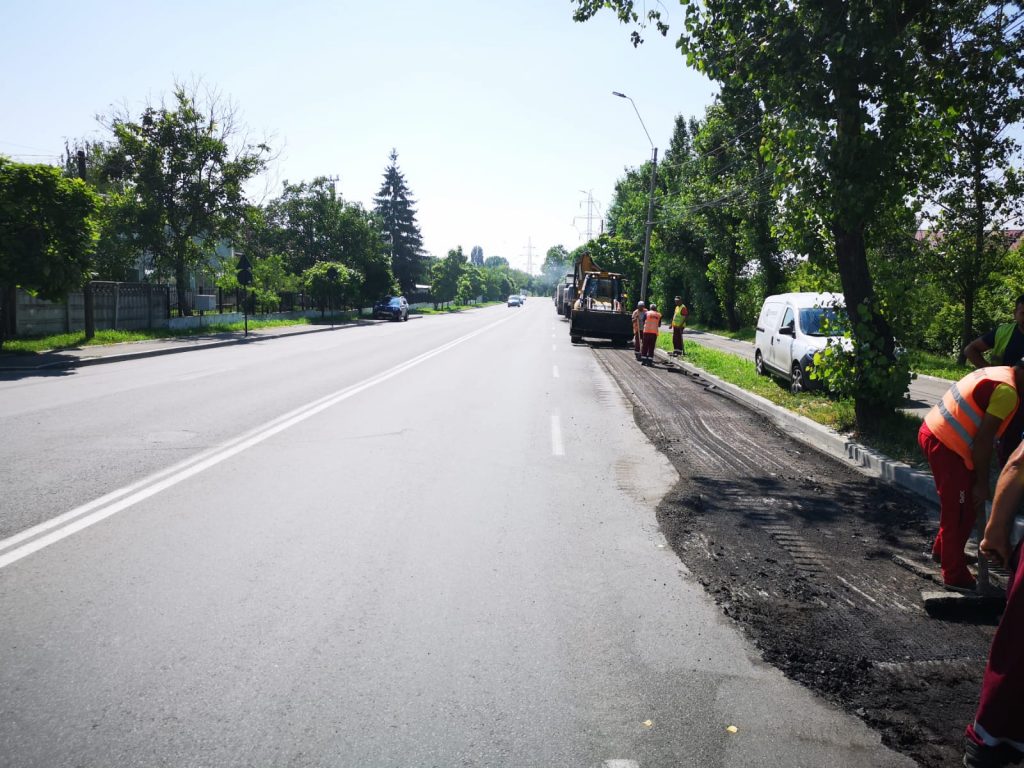TÂRGOVIȘTE, CALEA IALOMIȚEI: Turnarea noului strat de asfalt se face exclusiv pe cheltuiala constructorului