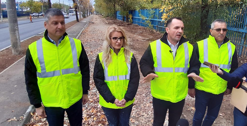 Lucrări în ritm susținut, pe Șoseaua Găești din Târgoviște