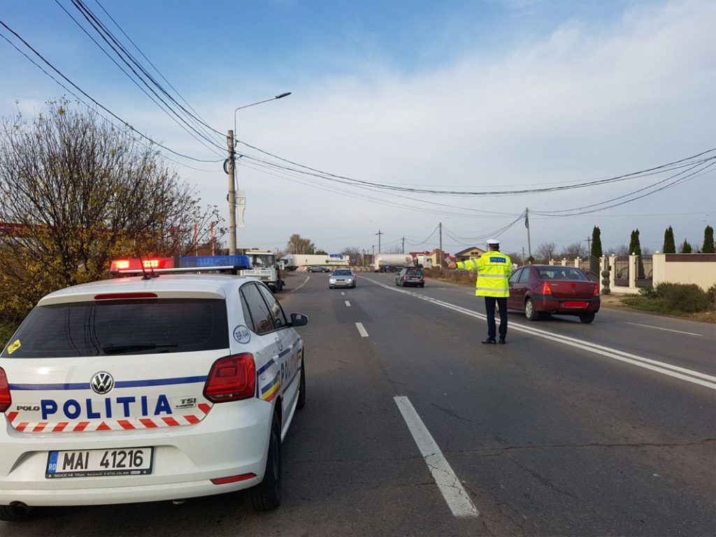 1.400 de polițiști rutieri și 300 de radare vor acționa zilnic, din 26 noiembrie și până miercuri, 1 decembrie
