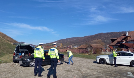 ACȚIUNE A POLIȚIȘTILOR RUTIERI ÎMPREUNĂ CU INSPECTORI RAR