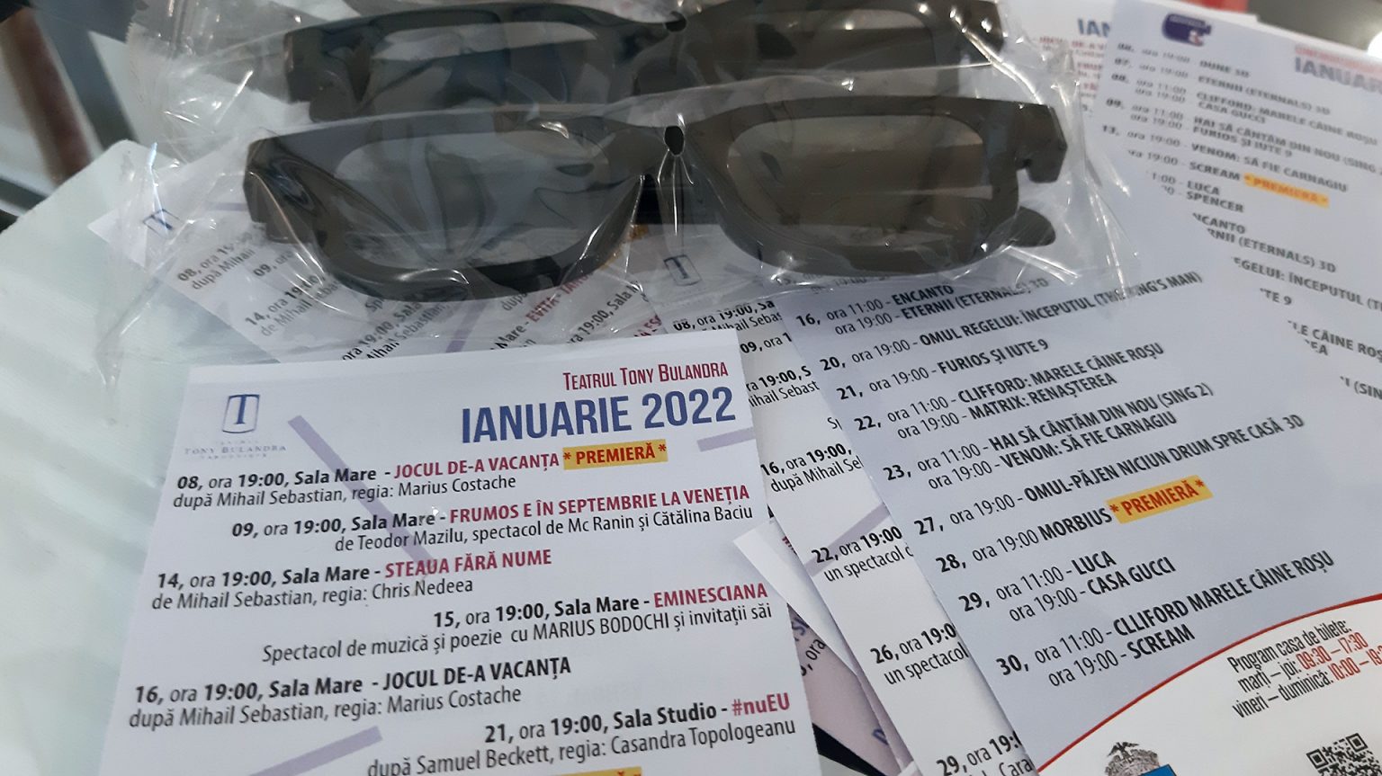 La Cinematograful Independența, de joi, 6 ianuarie, primele filme 3D