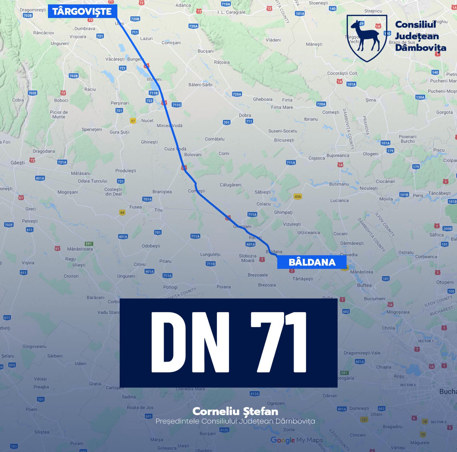 Modernizare DN 71 Bâldana – Târgoviște, A FOST RELANSATĂ LICITAȚIA