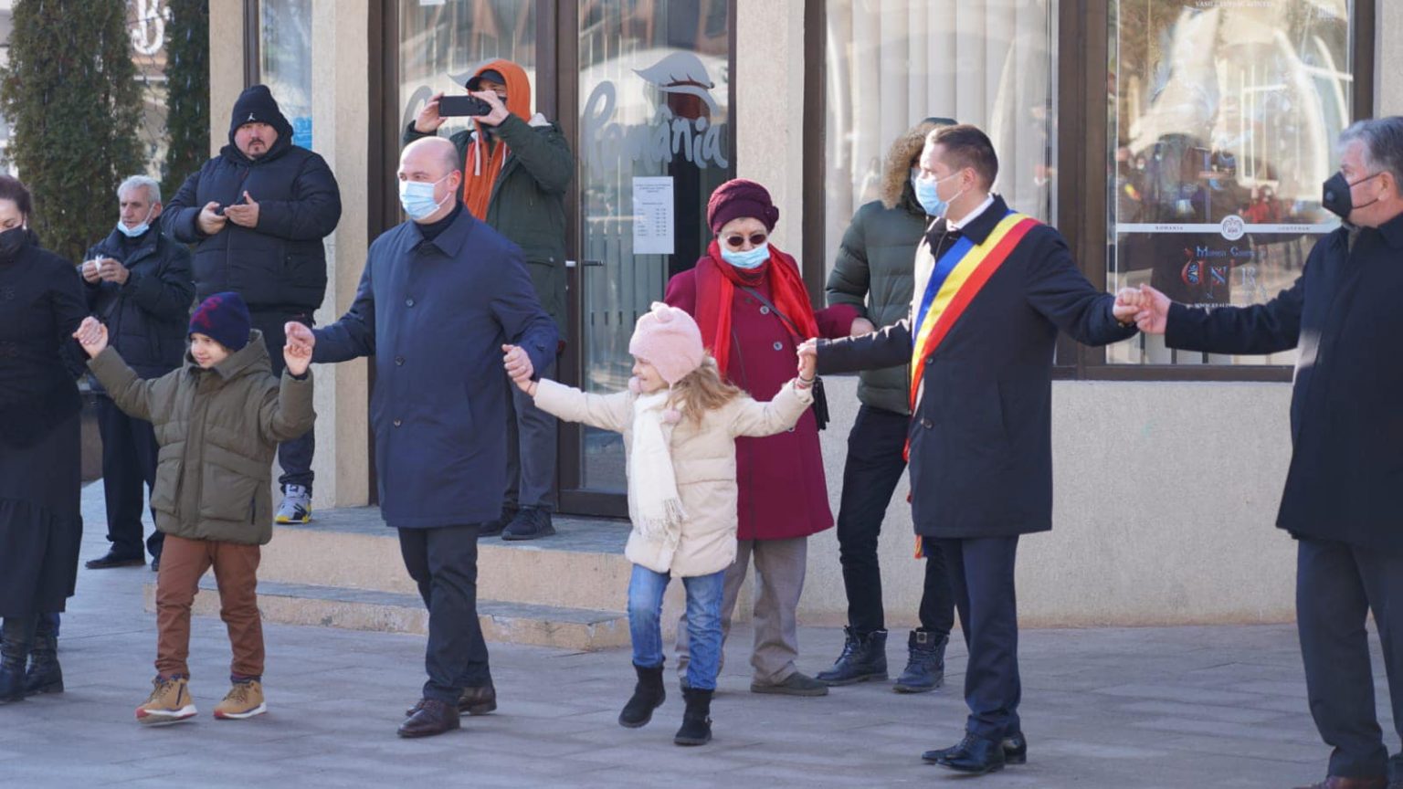 24 ianuarie 2022, în Piața Tricolorului din Municipiul Târgoviște