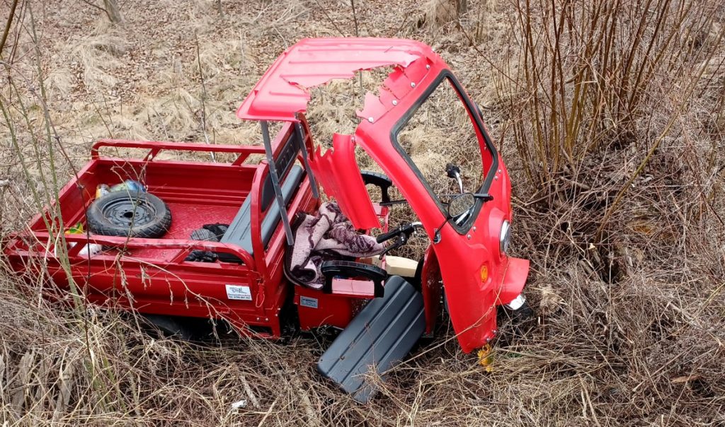 ACCIDENT MORTAL, un bărbat a decedat după ce s-a răsturant cu un triciclu pe DJ724-Pucheni