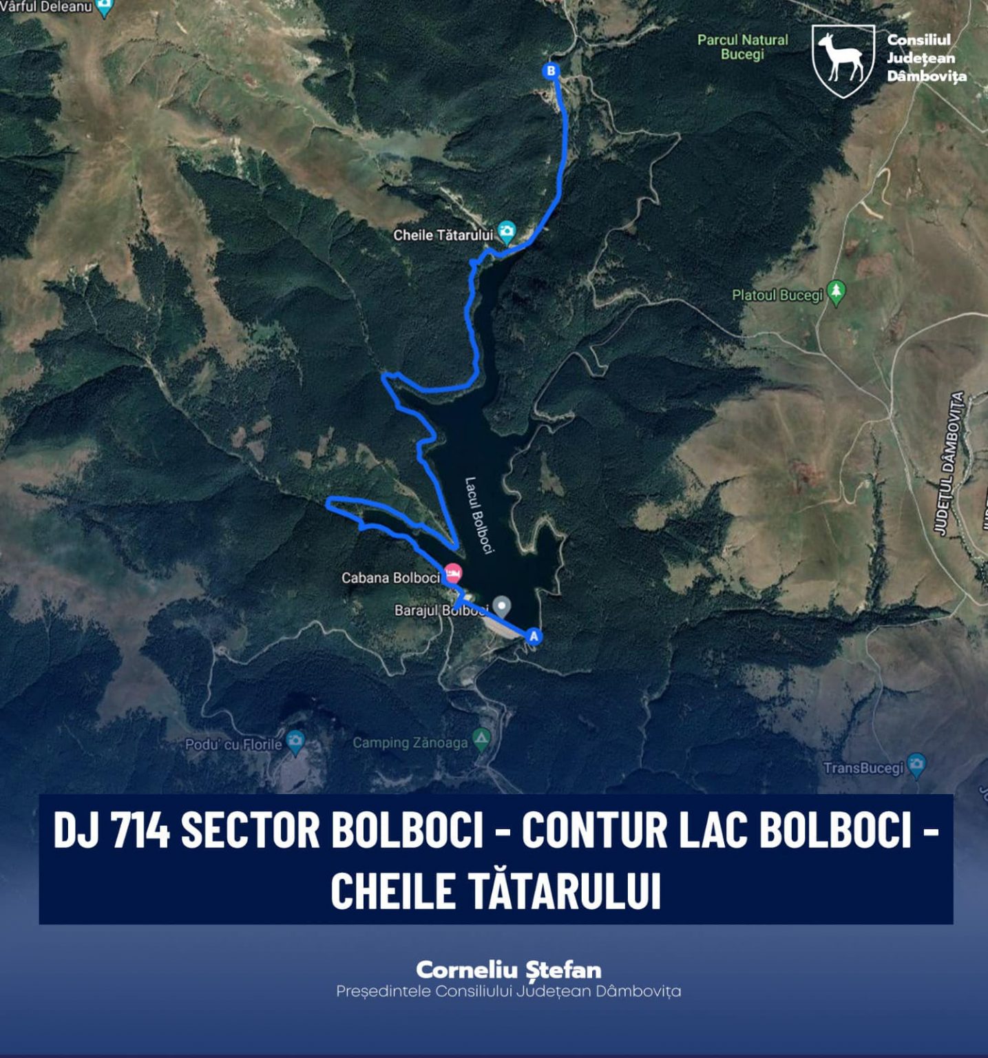 Când vremea va permite, încep lucrările de modernizare pe DJ 714 sector Bolboci – Contur lac Bolboci – Cheile Tătarului