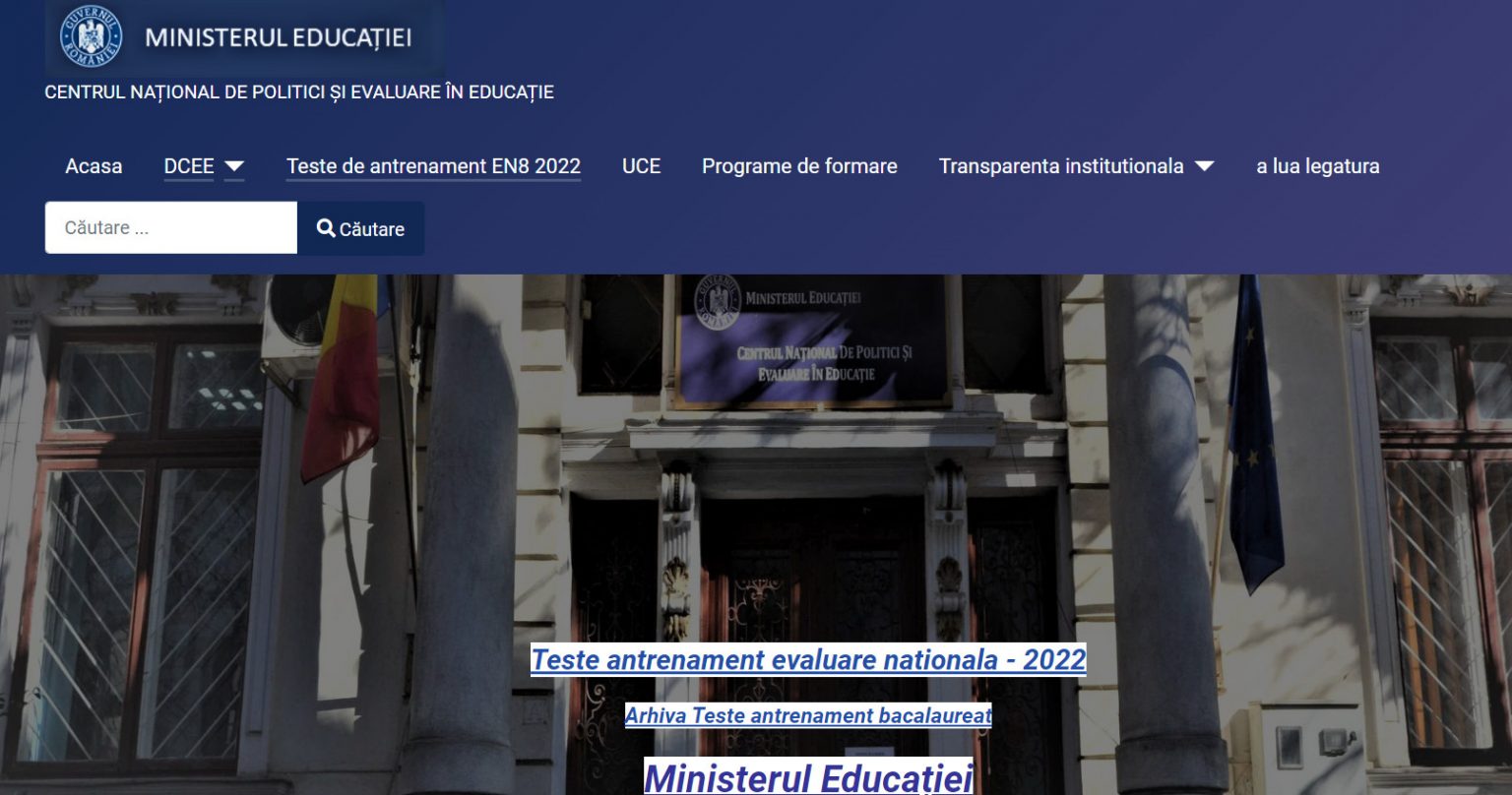 Setul al doilea de teste de antrenament pentru Evaluarea Națională din acest an a fost publicat de Ministerul Educației