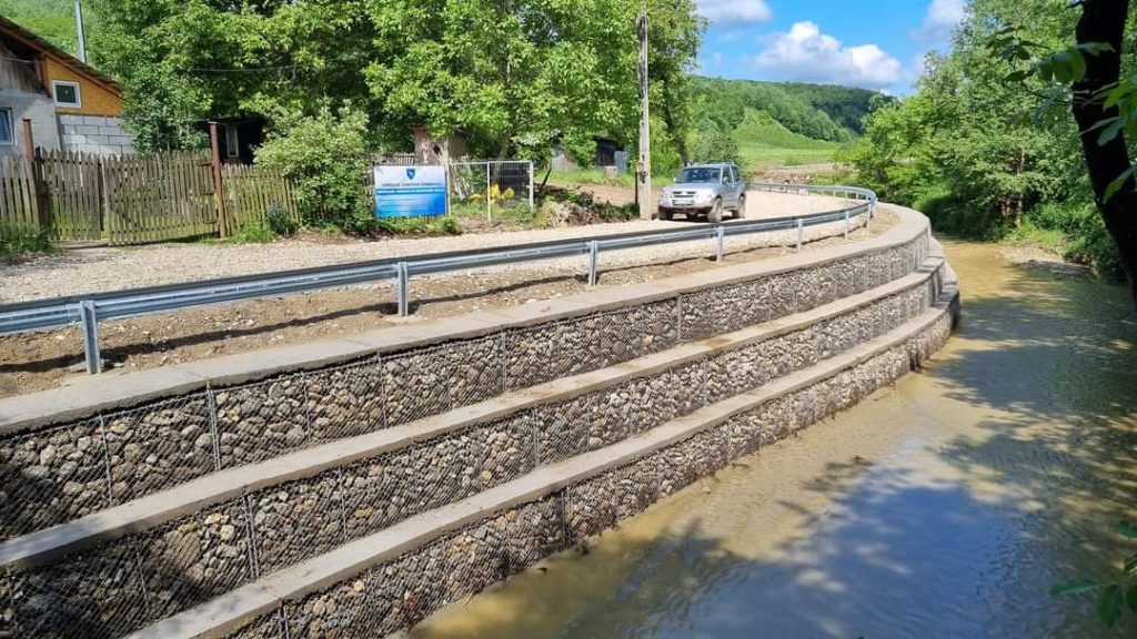 Apărare de mal pe pârâul Sticlărie, un proiect finalizat