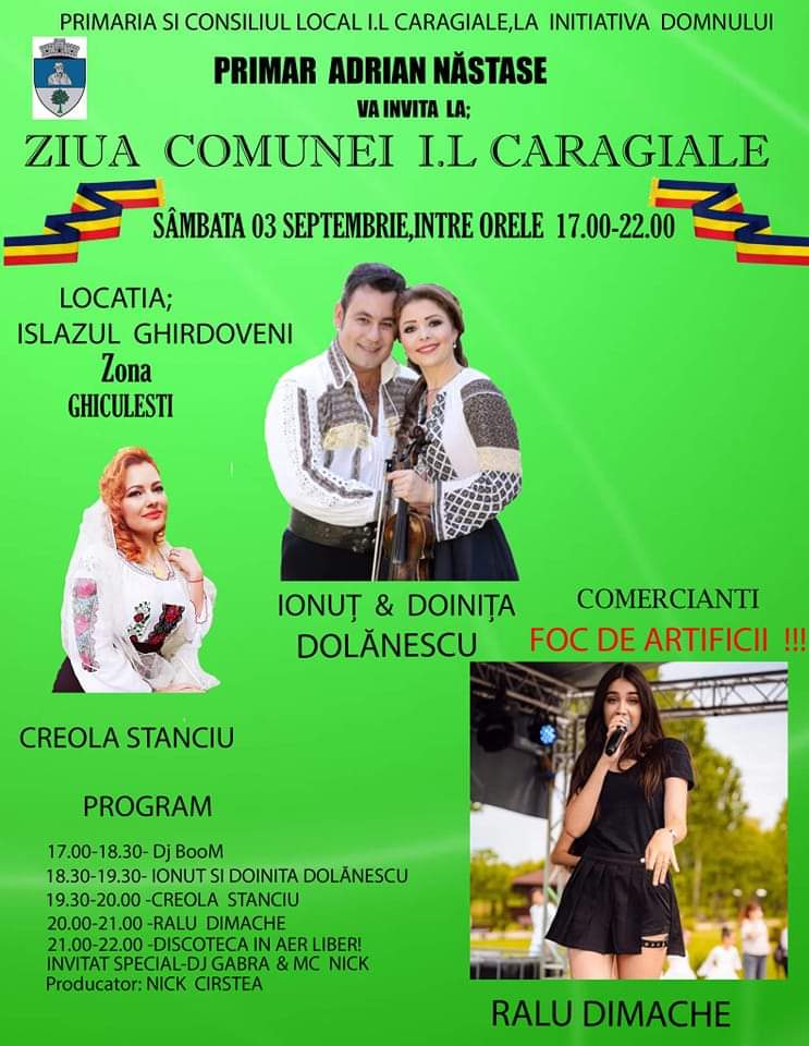 Ziua comunei I.L.Caragiale, 3 septembrie 