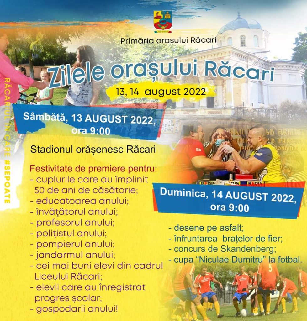 Două zile de sărbătoare în orașul Răcari
