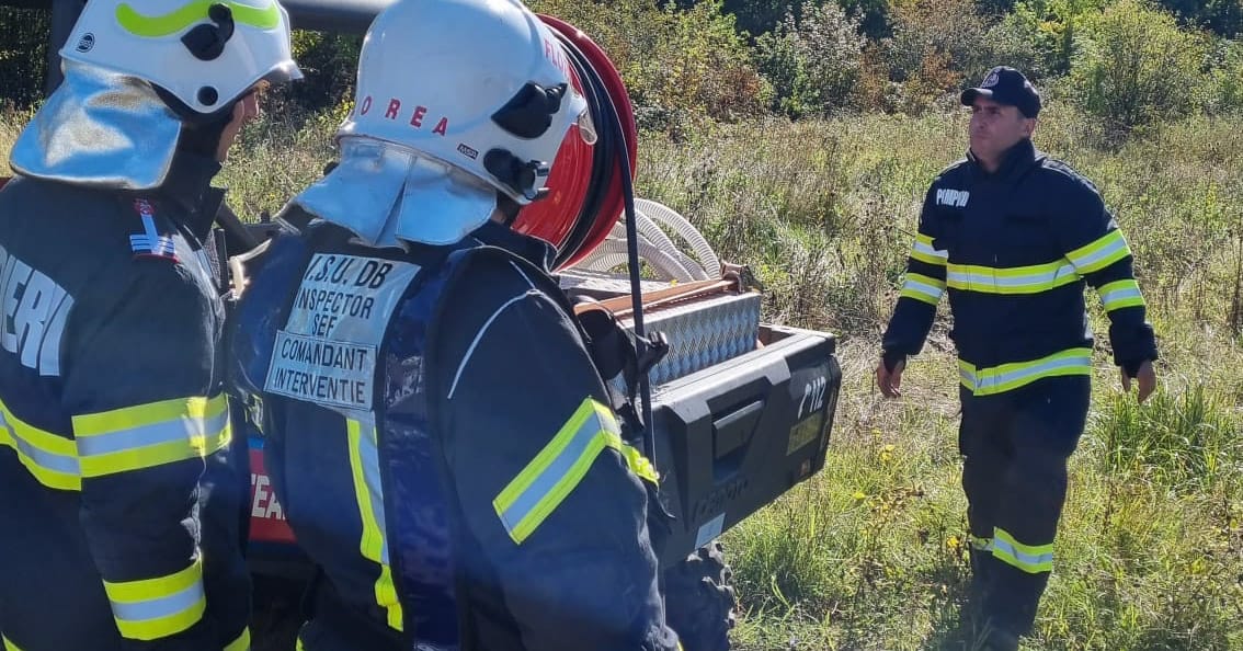 ALERTĂ la 112, arde pădurea din zona fostului Parc Petrolier Căpșuna, comuna Cobia