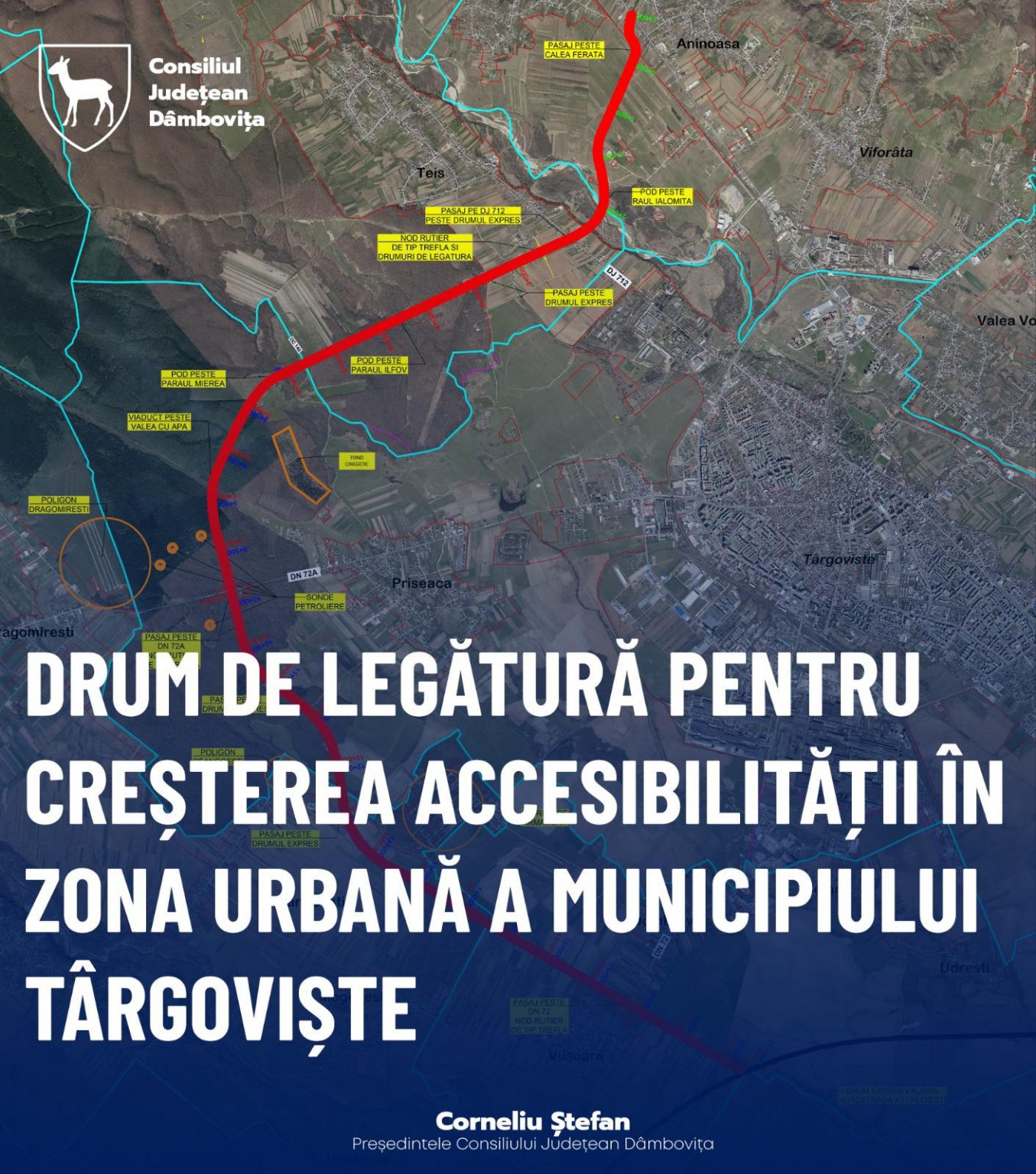 A fost aprobat traseul final al Inelului 2 de centură al Municipiului Târgoviște