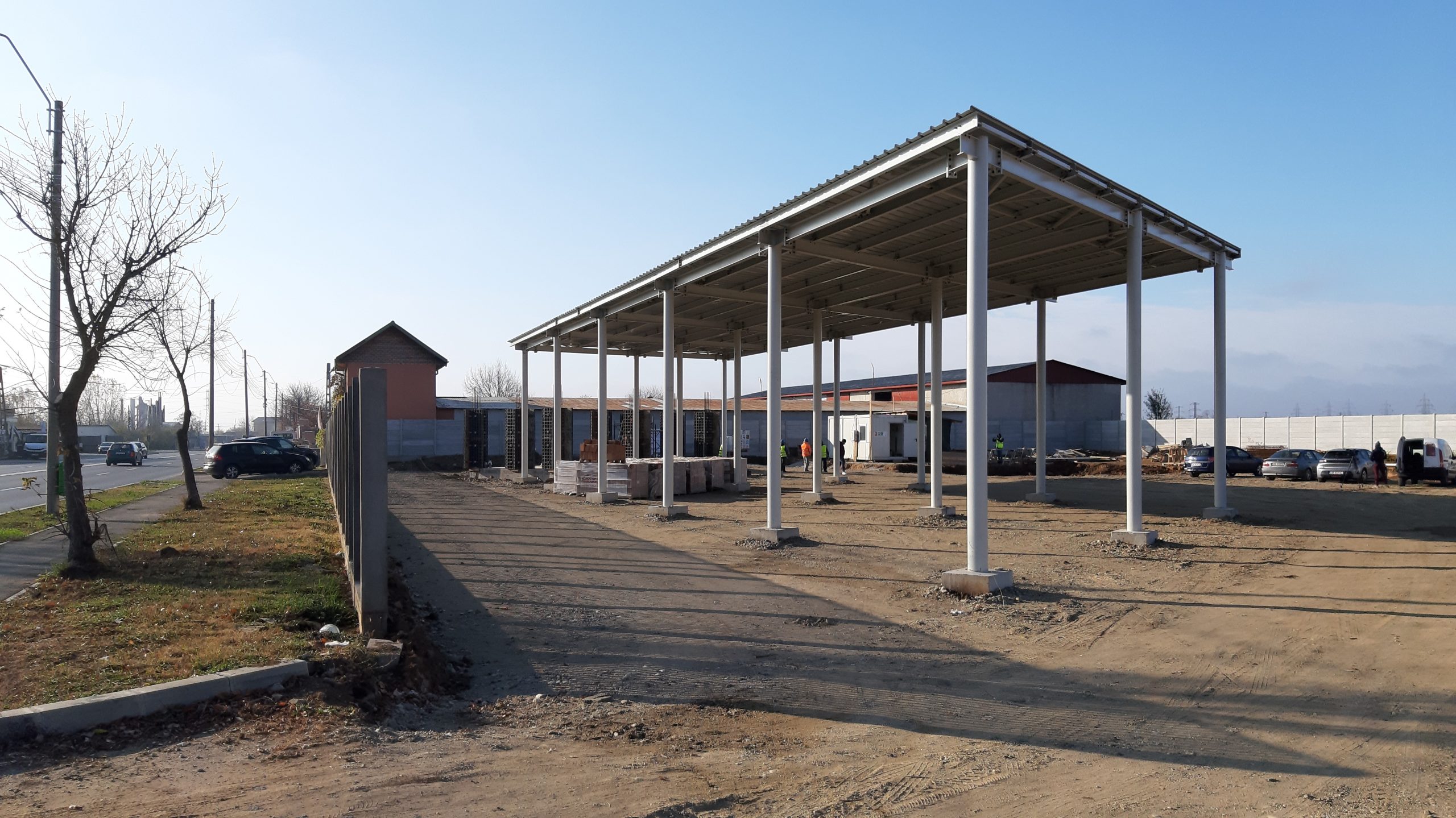 Pe Șoseaua Găești, se lucrează la a doua autogară ce face parte din proiectul de modernizare a transportului public în municipiul Târgoviște