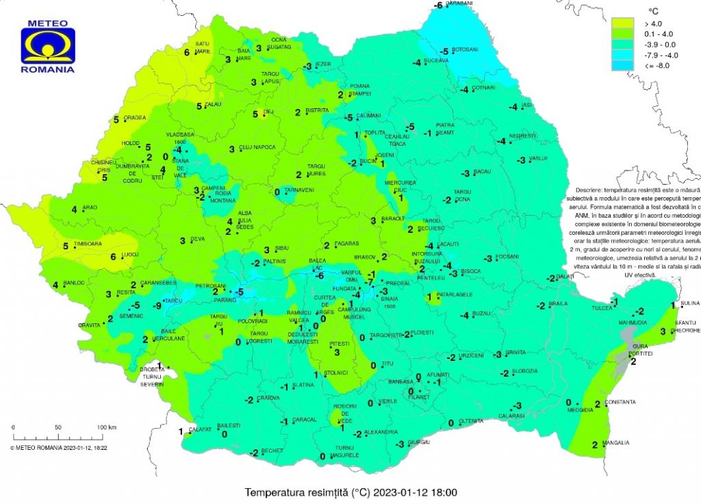 Burniță, ploaie și ceață, temperaturi minime între -3 și 4 grade Celsius