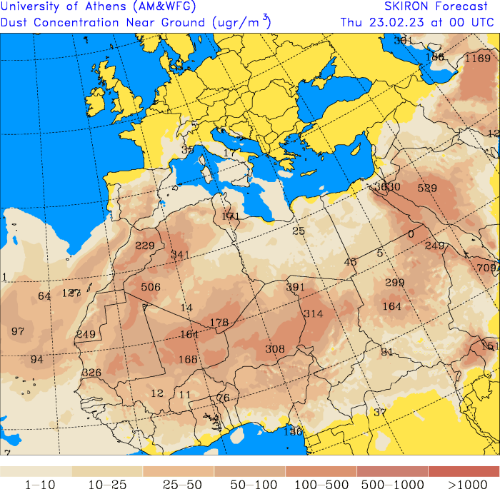 AVERTISMENT! Primul val de praf saharian din 2023 a ajuns în Europa, în curând și în România