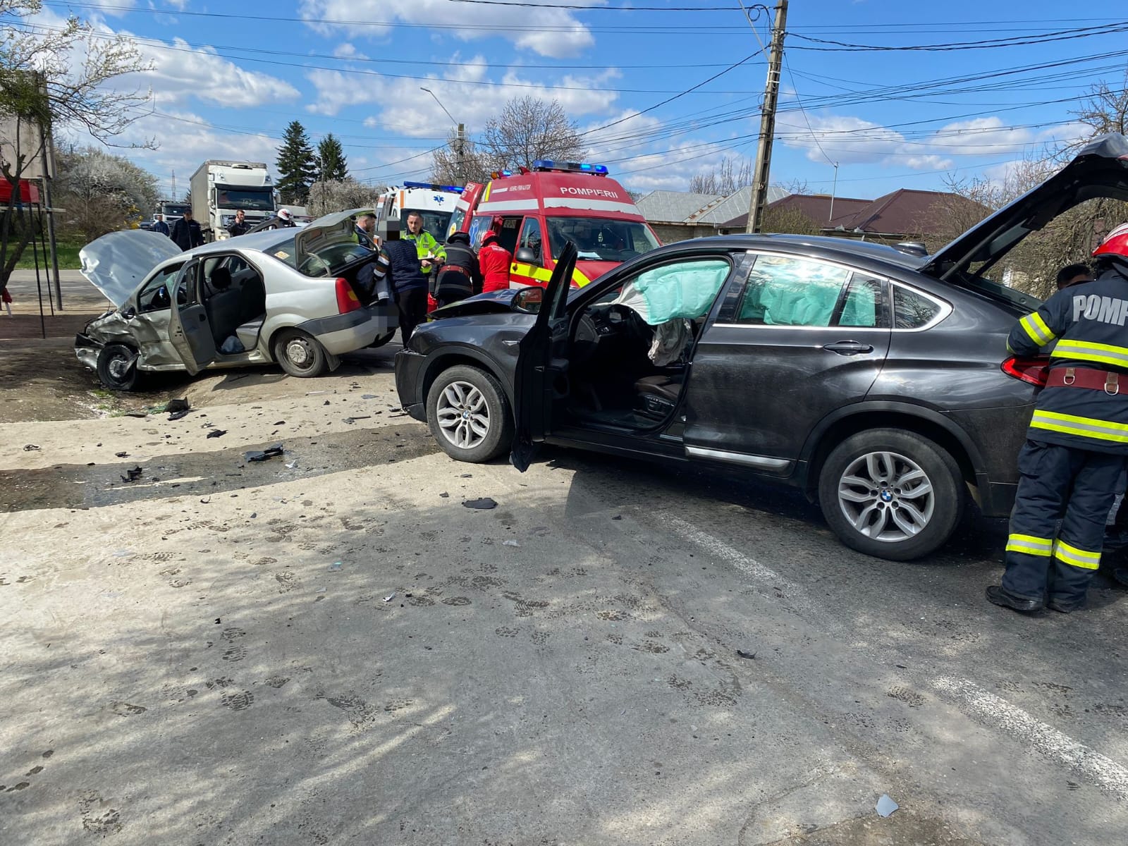 Accident rutier pe DN 7