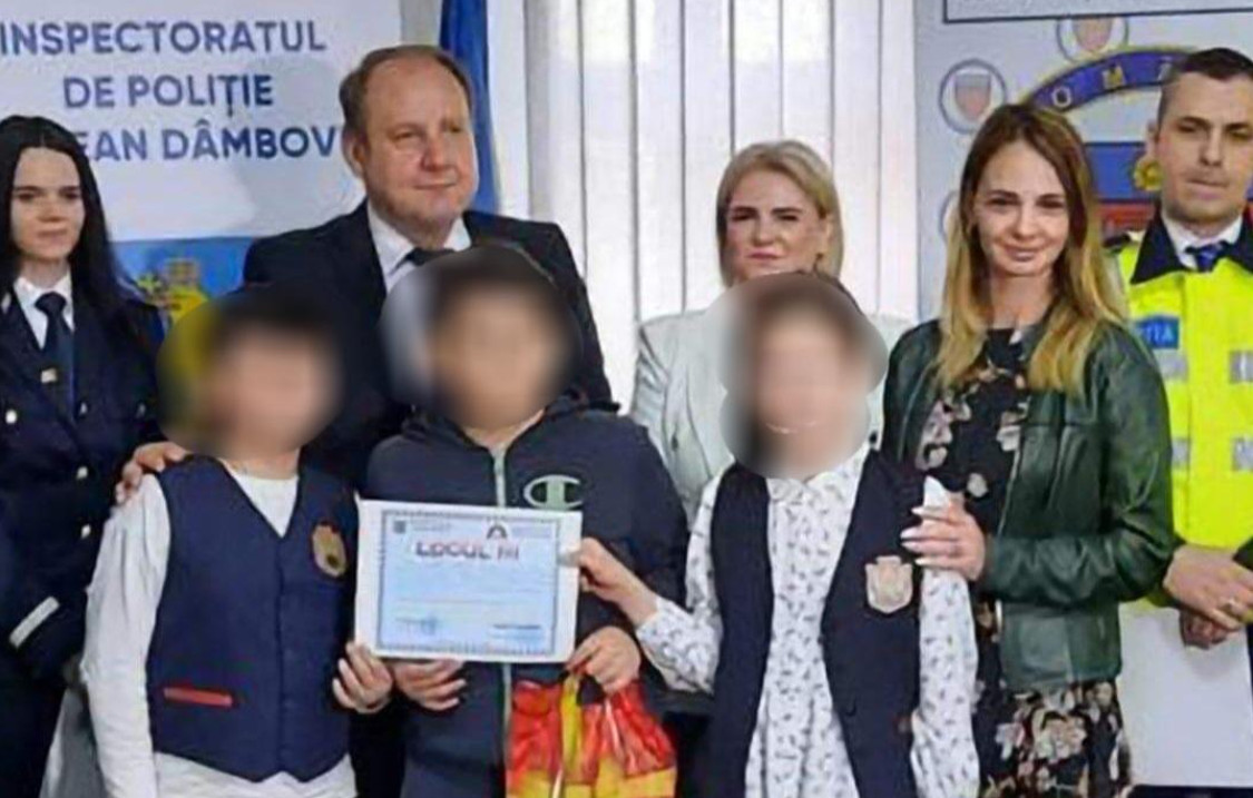 Premierea elevilor în cadrul concursul județean de educație rutieră ”Învățăm și ne bucurăm de Ziua Poliției Române”