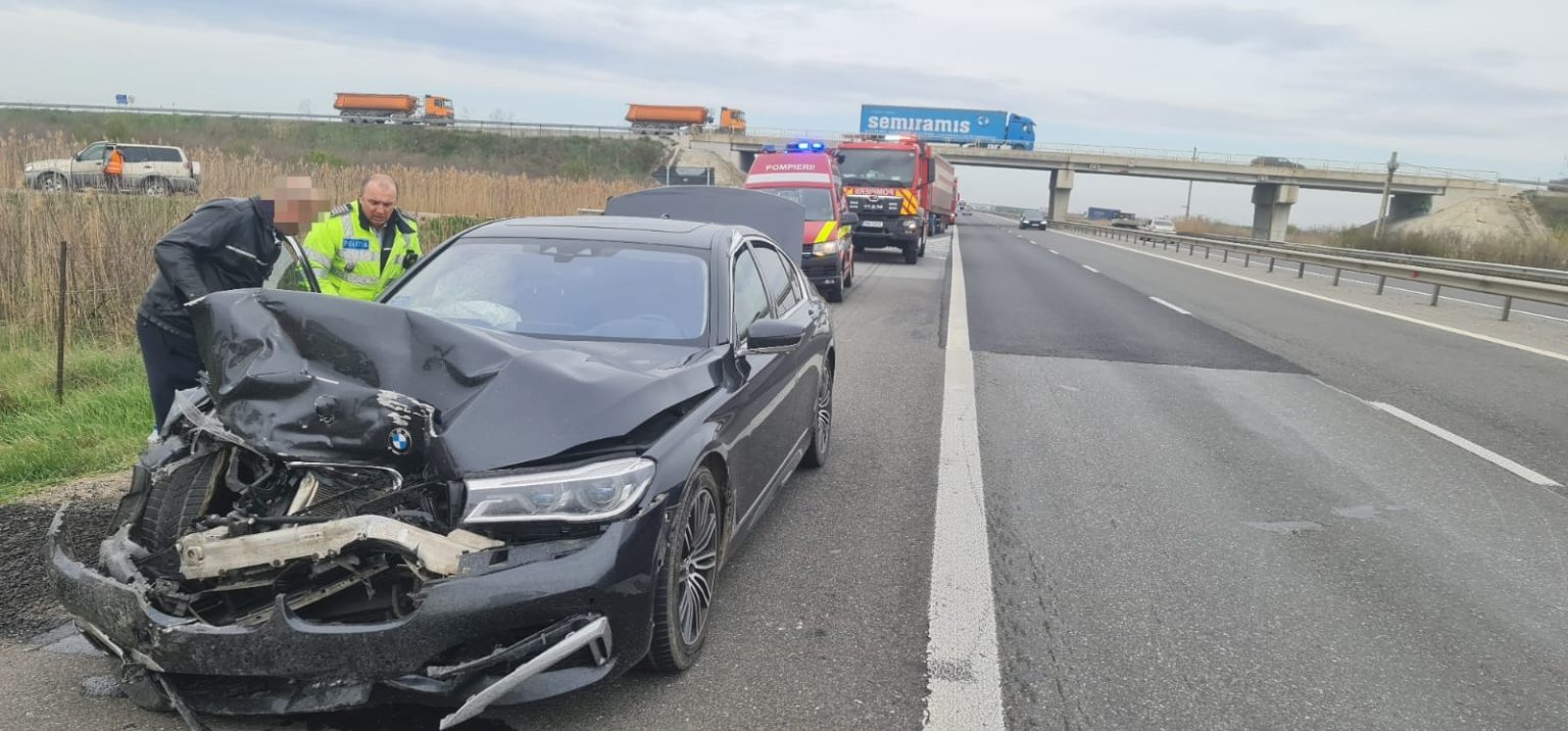 Accident rutier produs pe A1- km 73, pe raza localității Ionești