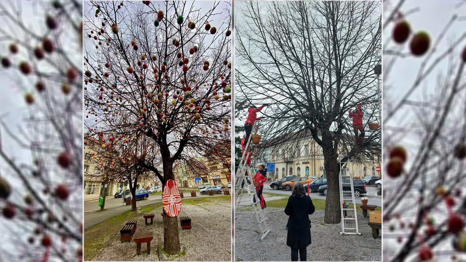 Un pom cu 2091 de ouă vopsite, starea de spirit pentru ziua de duminică