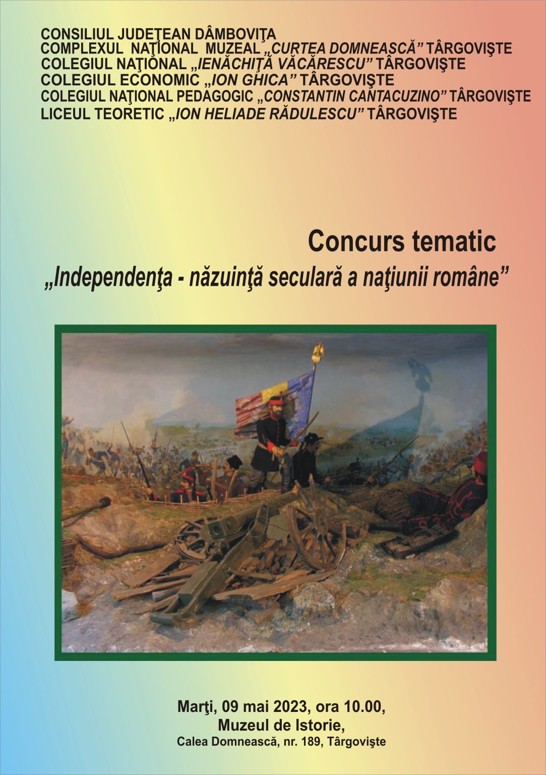 „Independenţa, năzuinţă seculară a naţiunii române” – concurs tematic organizat la Muzeul de Istorie din Târgoviște