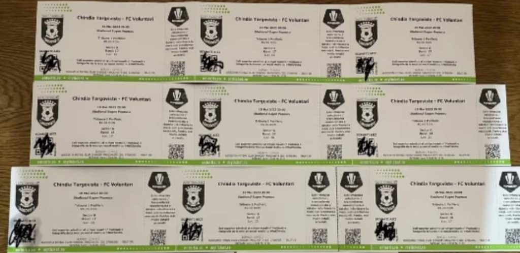 Specula cu biletele la meciul Chindia Târgoviște-FC Voluntari este în vizorul POLIȚIEI, deja s-au dat amenzi bișnițarilor