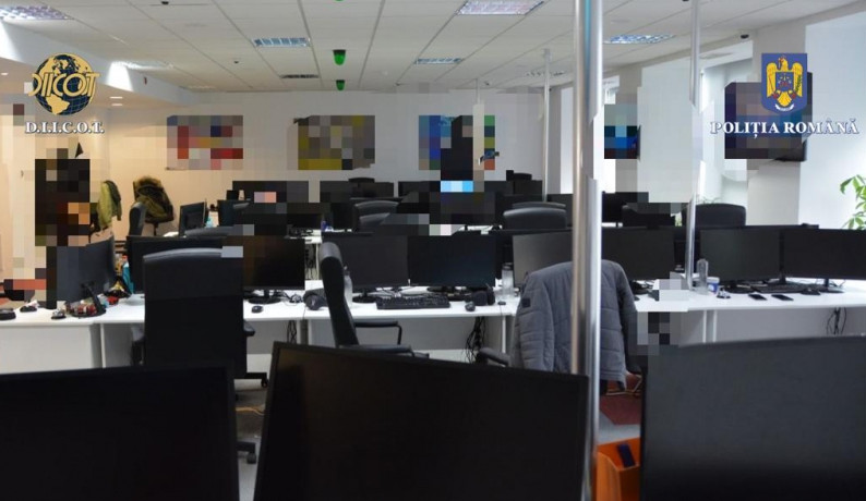 Call centere implicate în comiterea de infracțiuni de tip „investment fraud”, prejudiciul este de 89 de milioane de euro. VIDEO
