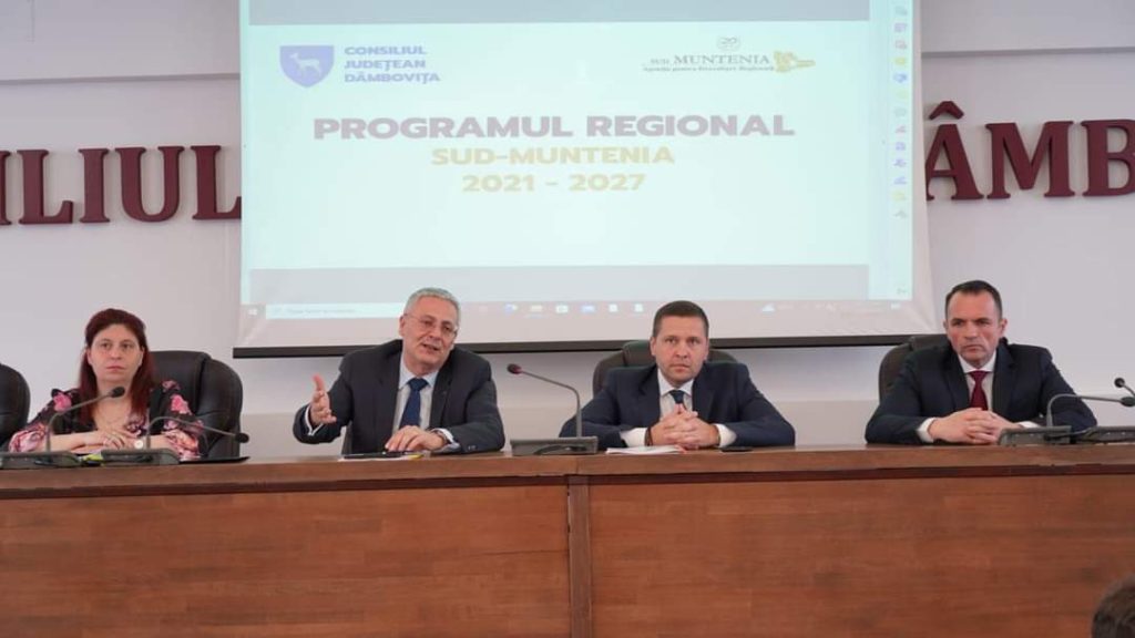 Programul Regional 2021-2027, derulat prin ADR Sud-Muntenia, va fi una dintre principalele surse de finanțare pentru Consiliul Județean Dâmbovița și primării pentru realizarea de investiții