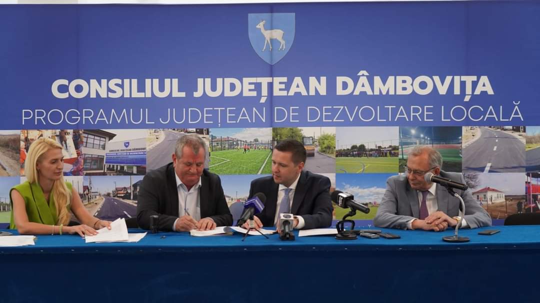 A fost semnat acordul de asociere cu Consiliul Județean Dâmbovița și două proiecte importante pentru comuna Văcărești