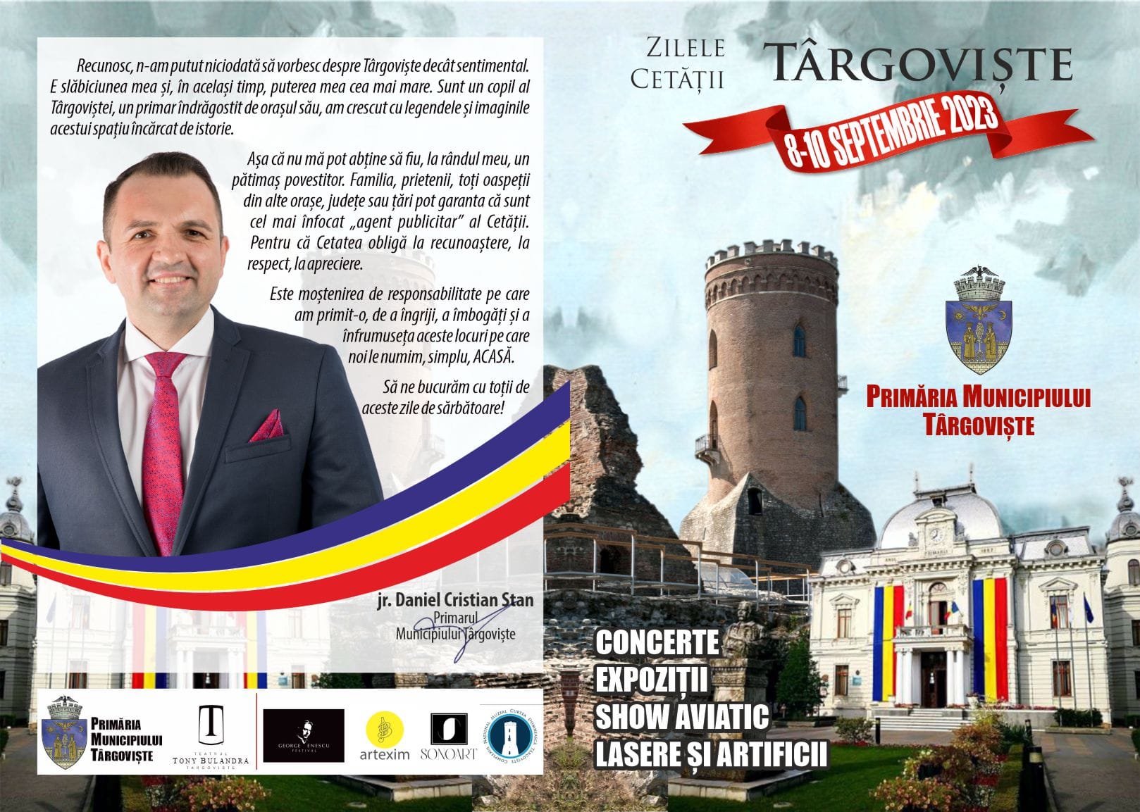 Zilele Cetății Târgoviște 2023: Programul Evenimentelor în perioada 08-10 septembrie