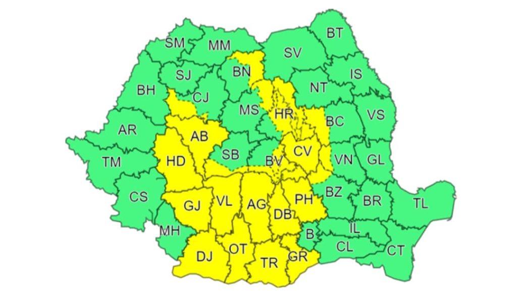 COD GALBEN de FURTUNI în județul Dâmbovița