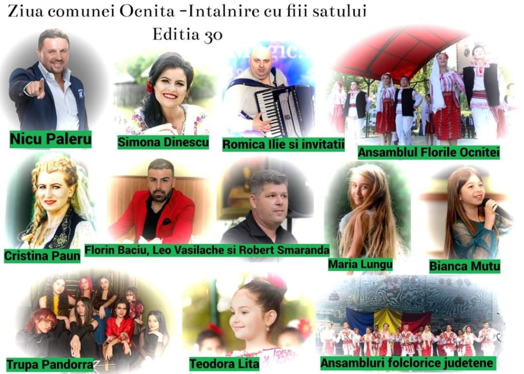 Ziua comunei Ocnița – Întâlnire cu fiii satului, ediția 30, vineri 8 septembrie