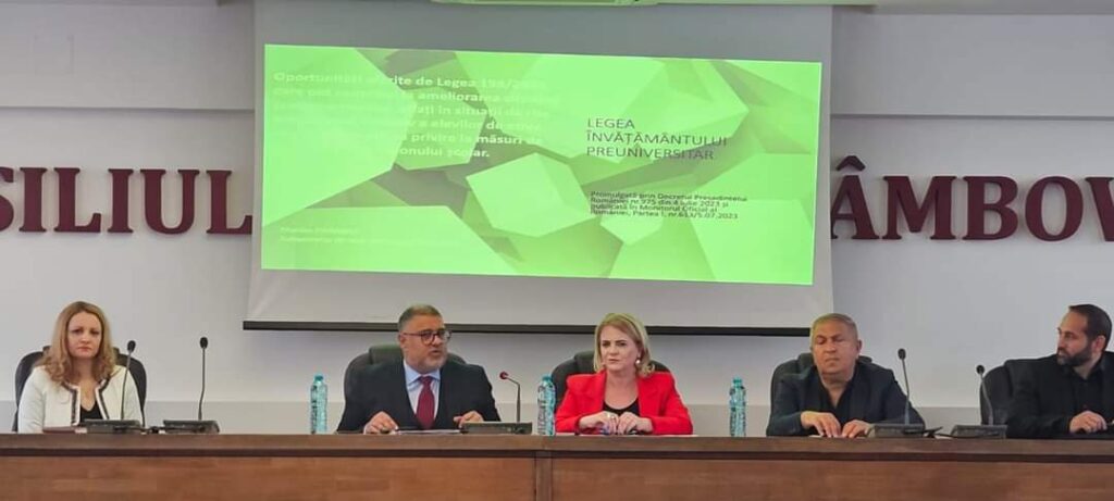 Subsecretarul de stat din Ministerul Educației, Marian Daragiu în vizită de lucru la Prefectura Dâmbovița