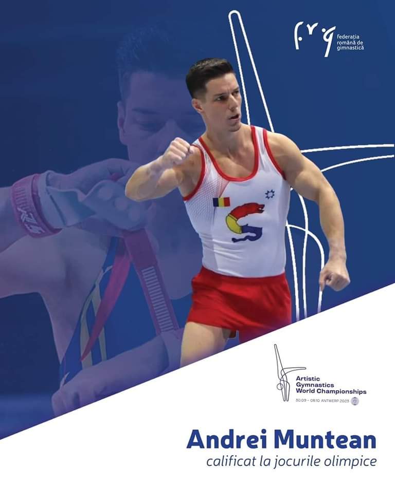 Gimnastul român Andrei Muntean s-a calificat la Jocurile Olimpice de la Paris, în urma rezultatelor de la Campionatele Mondiale
