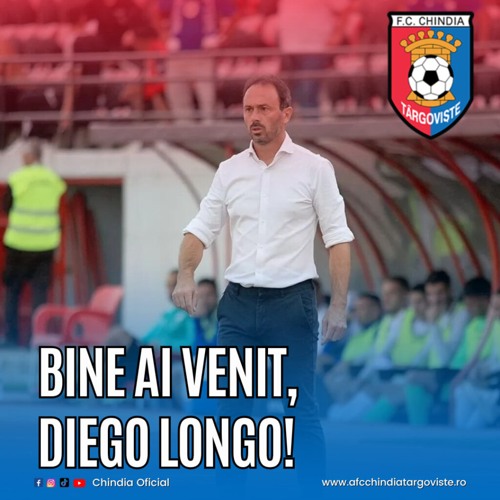 Diego Longo preia timona echipei Chindia Târgovişte: Un antrenor cu experiență și ambiție