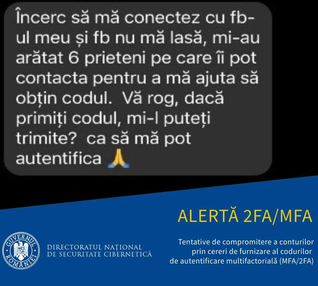 ALERTĂ ! În ultimele zile, Directoratul Național de Securitate Cibernetică (DNSC) a observat o creștere notabilă a utilizării unor tehnici de inginerie