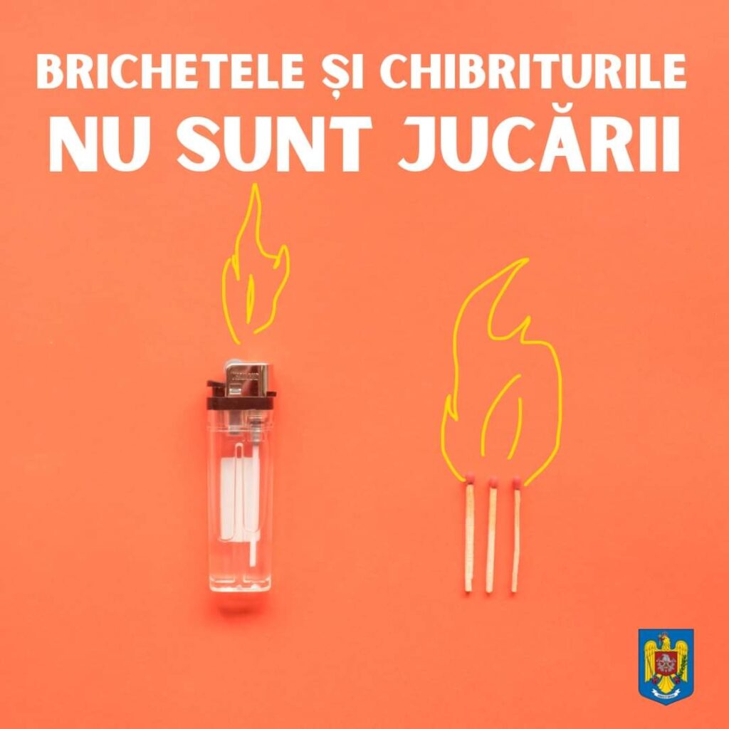 Chibriturile și brichetele pot fi periculoase în mâinile copiilor! Iată cum să previi incidentele: