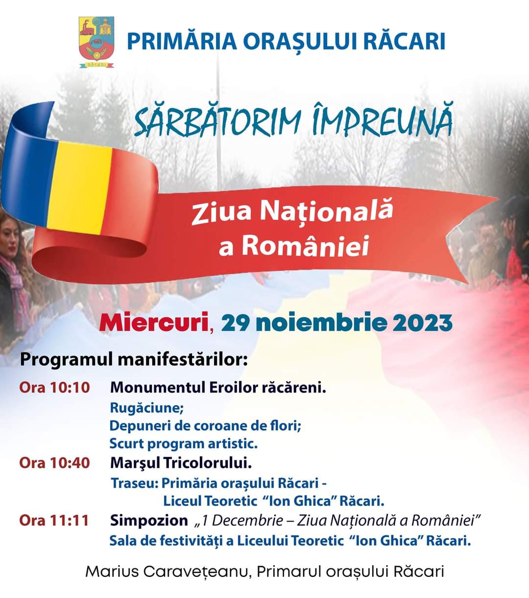 Răcari: Marşul Tricolorului, o tradiție păstrată cu sfințenie de Ziuă Națională a României