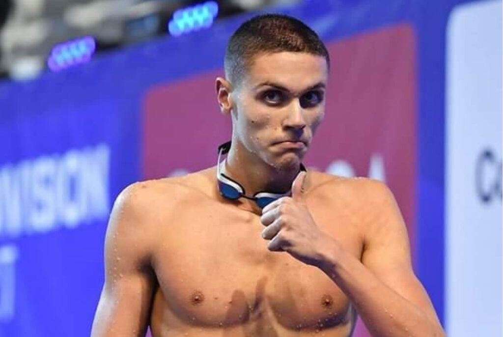 Bronz pentru România la 100 m liber masculin prin David Popovici, la Campionatul European de înot în bazin scurt