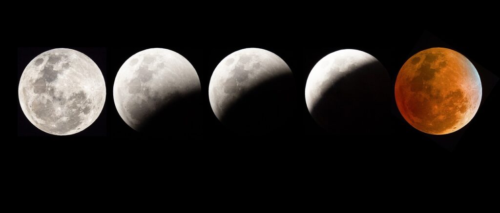 Anul 2024 ne uimește cu fenomene astronomice unice: Trei eclipse lunare și două solare, printre care una totală