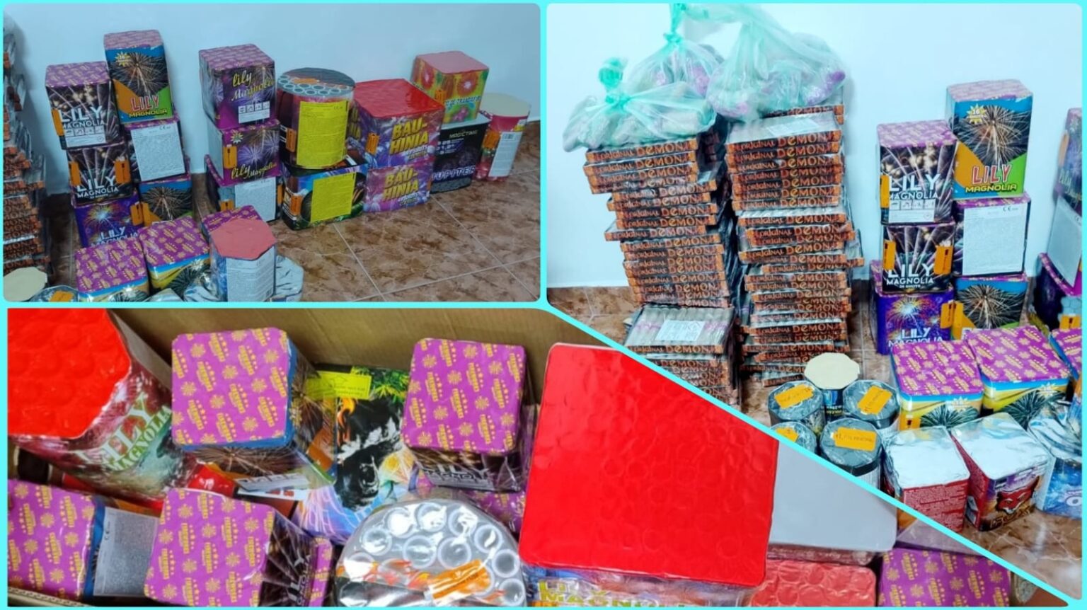 Jandarmii dâmbovițeni au confiscat peste 300 kg de obiecte pirotehnice interzise la comercializare, în această perioadă jandarmii acționează