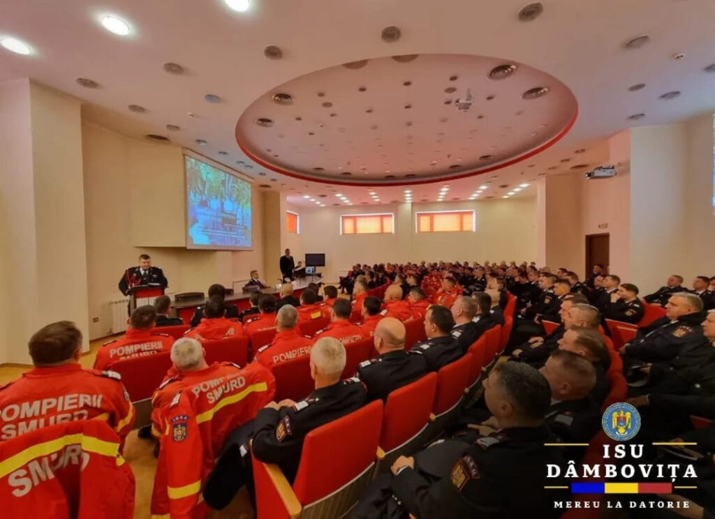 Raportul de evaluare a activității ISU Dâmbovița pe anul 2023, s-a făcut ieri,în prezența  reprezentantului Inspectoratului General pentru Situaţii de Urgenţă,   colonel Monoranu Ciprian.