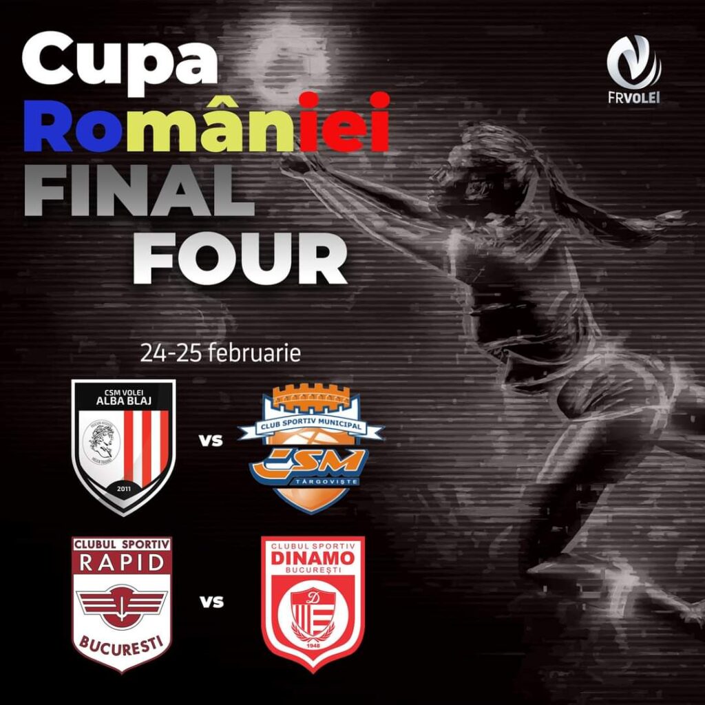 CUPA ROMÂNIEI la volei femini: Se știu semifinalele Cupei României, la sediul Federației Române de Volei a avut loc tragerea la sorți a partidelor din semifinalele Cupei României.