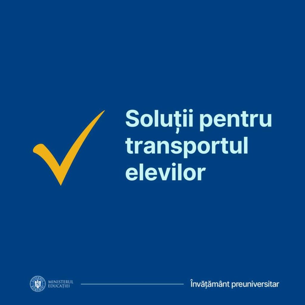 SE VA FACE DECONTAREA RESTANȚELOR PENTRU TRANSPORTUL ELEVILOR, Ministerul Educației a transmis