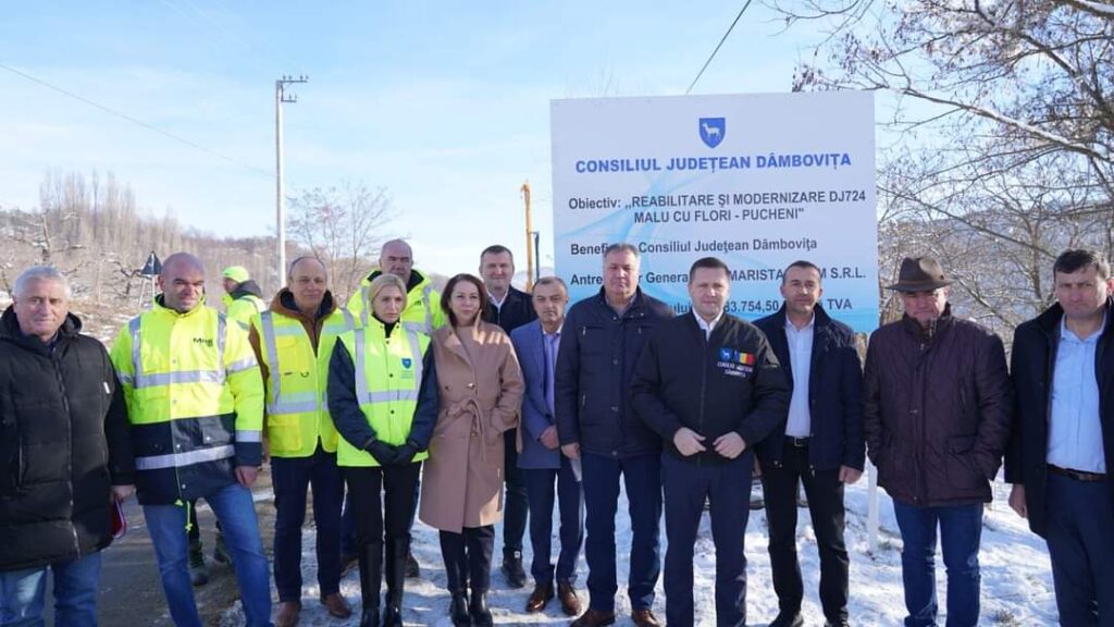 CJ Dâmbovița a dat ordin de începere a lucrărilor de reabilitare și modernizare pe DJ 724 Malu cu Flori – Pucheni CJ Dâmbovița a dat ordin de începere a lucrărilor de reabilitare și modernizare pe DJ 724 Malu cu Flori – Pucheni, vorbim de 6, 7 km de drum.