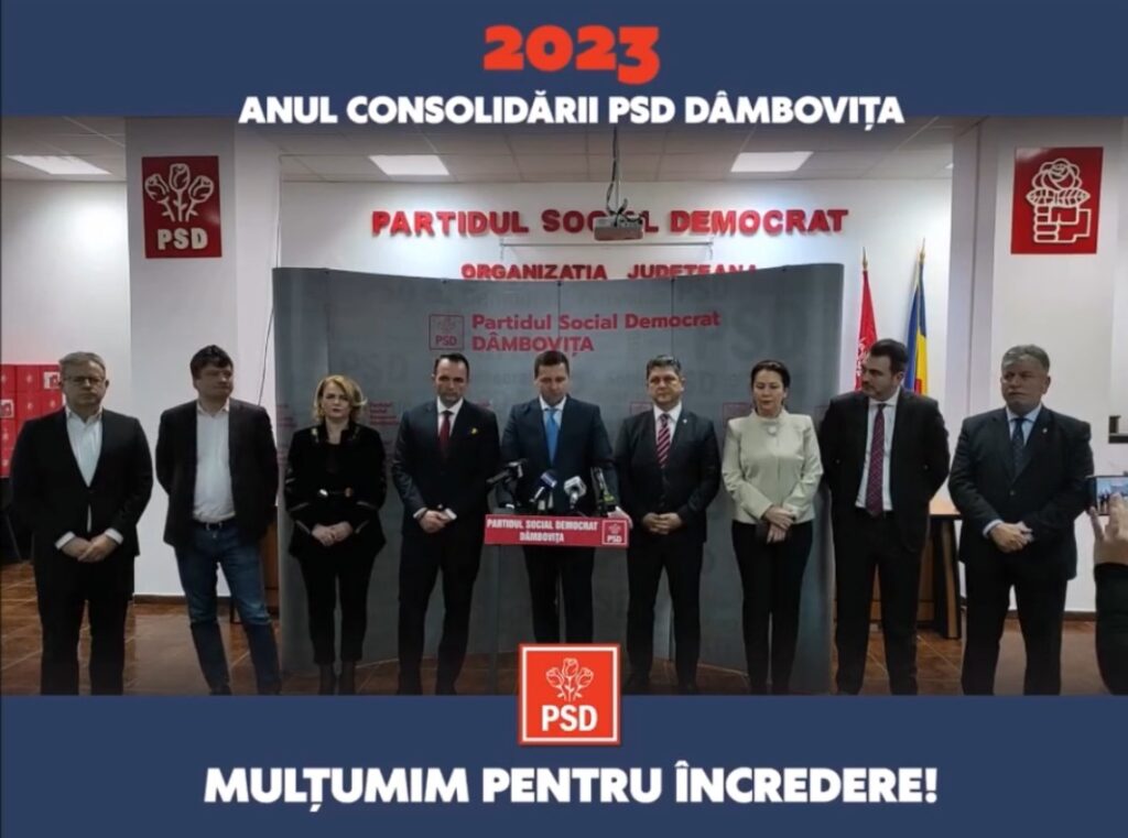 Președintele PSD Dâmbovița, Corneliu Ștefan a făcut o retrospectivă politică a anului 2023