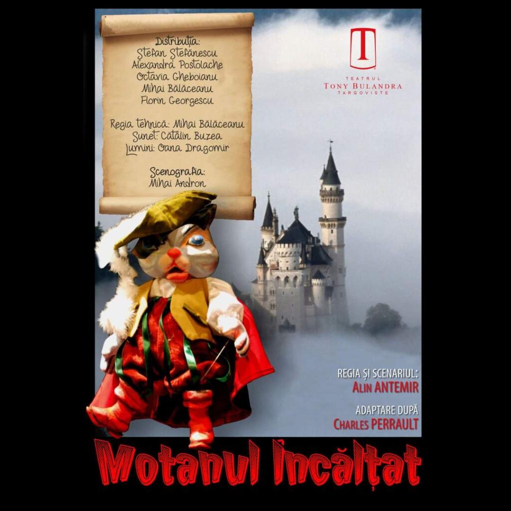 Veste bună pentru pitici și mămici, datorită cererii foarte mari de bilete, spectacolul MOTANUL ÎNCĂLȚAT se va juca