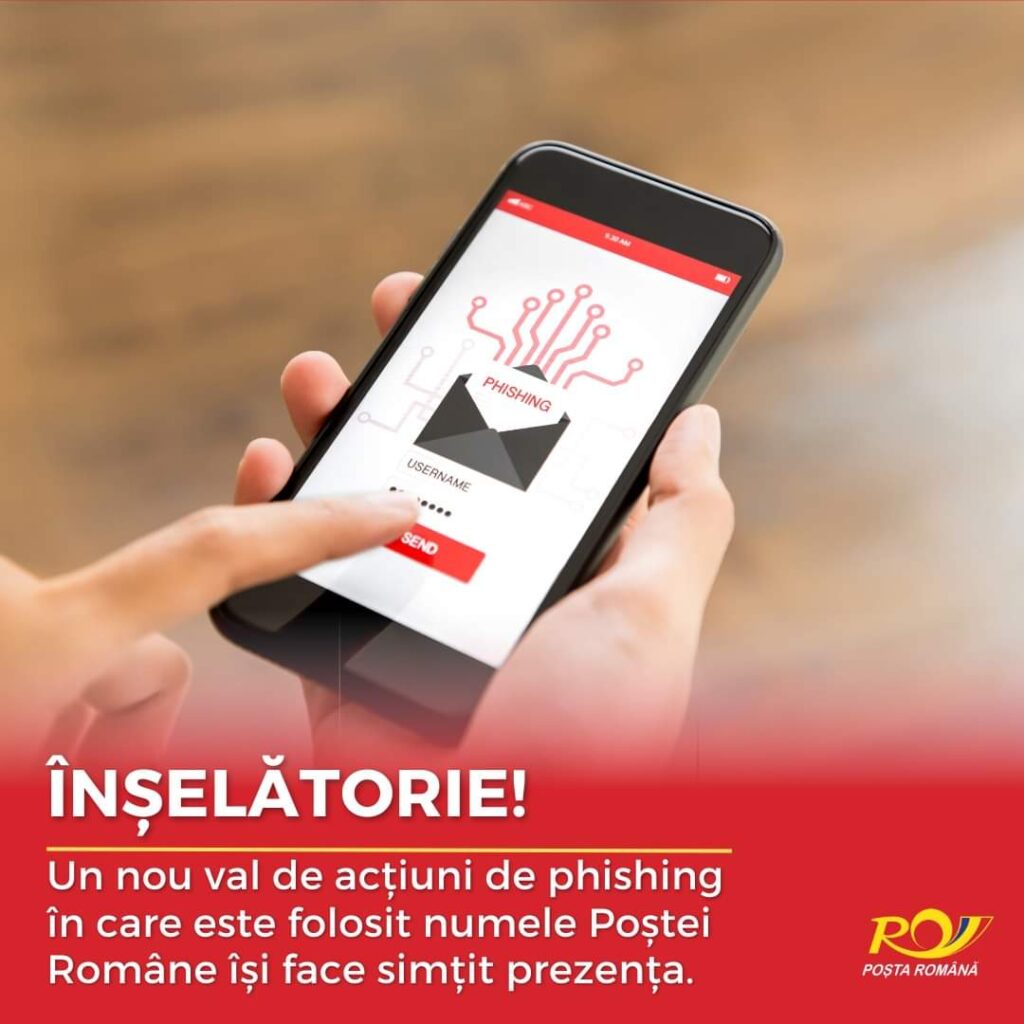 ATENȚIE! Au loc o serie de înșelătorii online în numele Poștei Române, zilele aceste mai mulți români au primit deja mesaje
