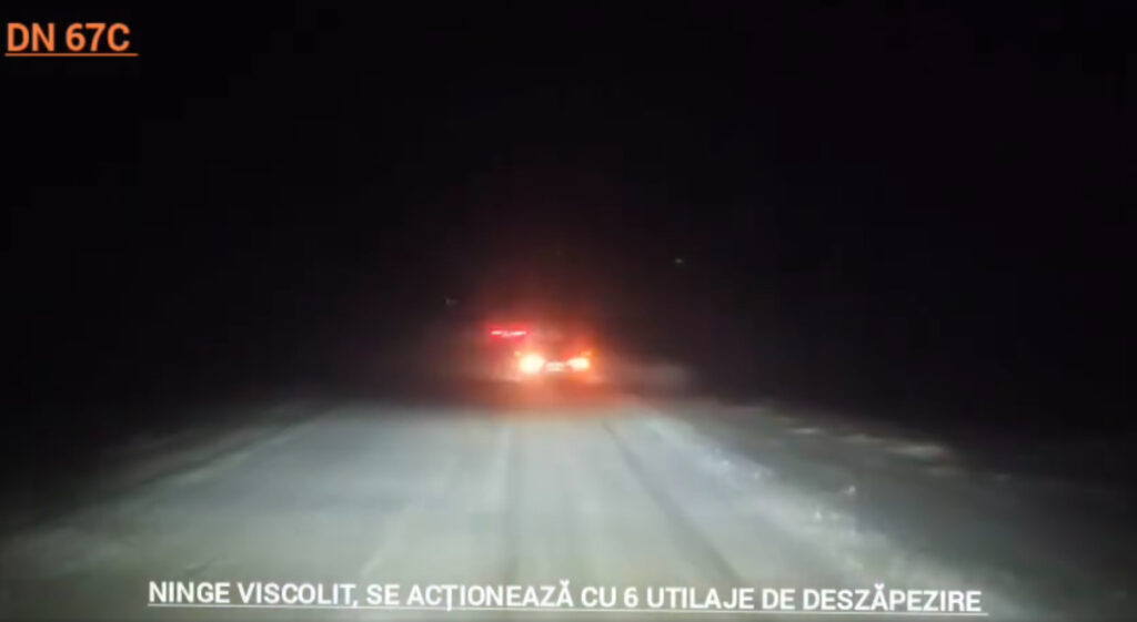 Viscol puternic în zona montană a județului Gorj. VIDEO 