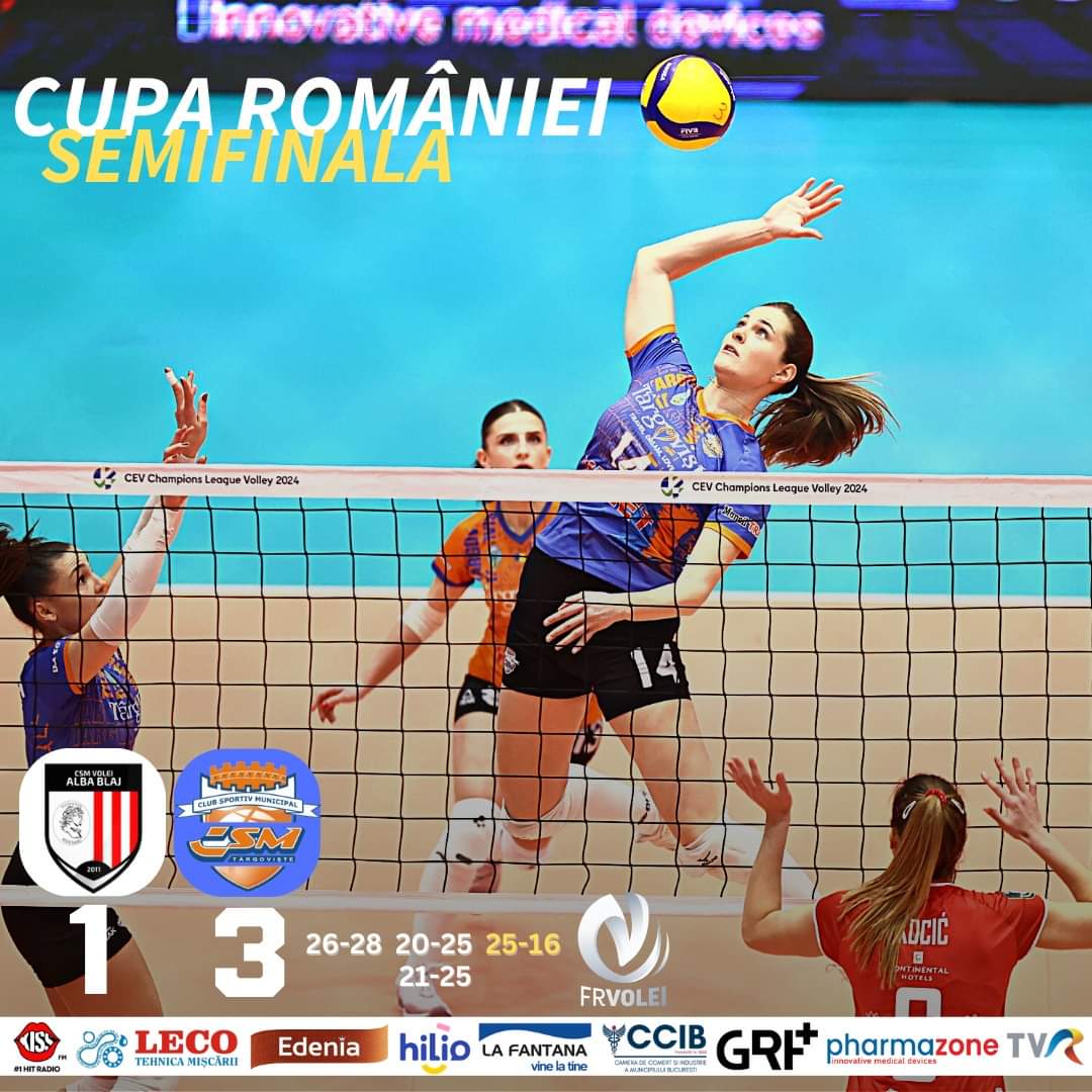 VOLEI FEMININ: CSM Târgoviște s-a calificat în finala Cupei României