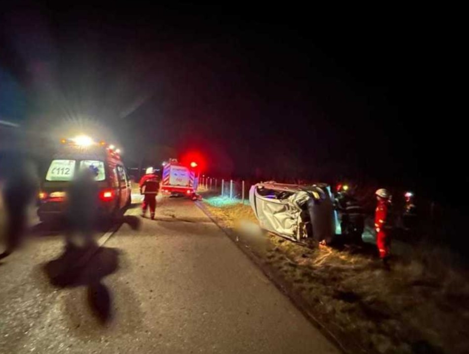 Accident rutier în afara localității Pitaru, în cursul nopții trecute, polițiștii din cadrul Poliției Orașului Titu